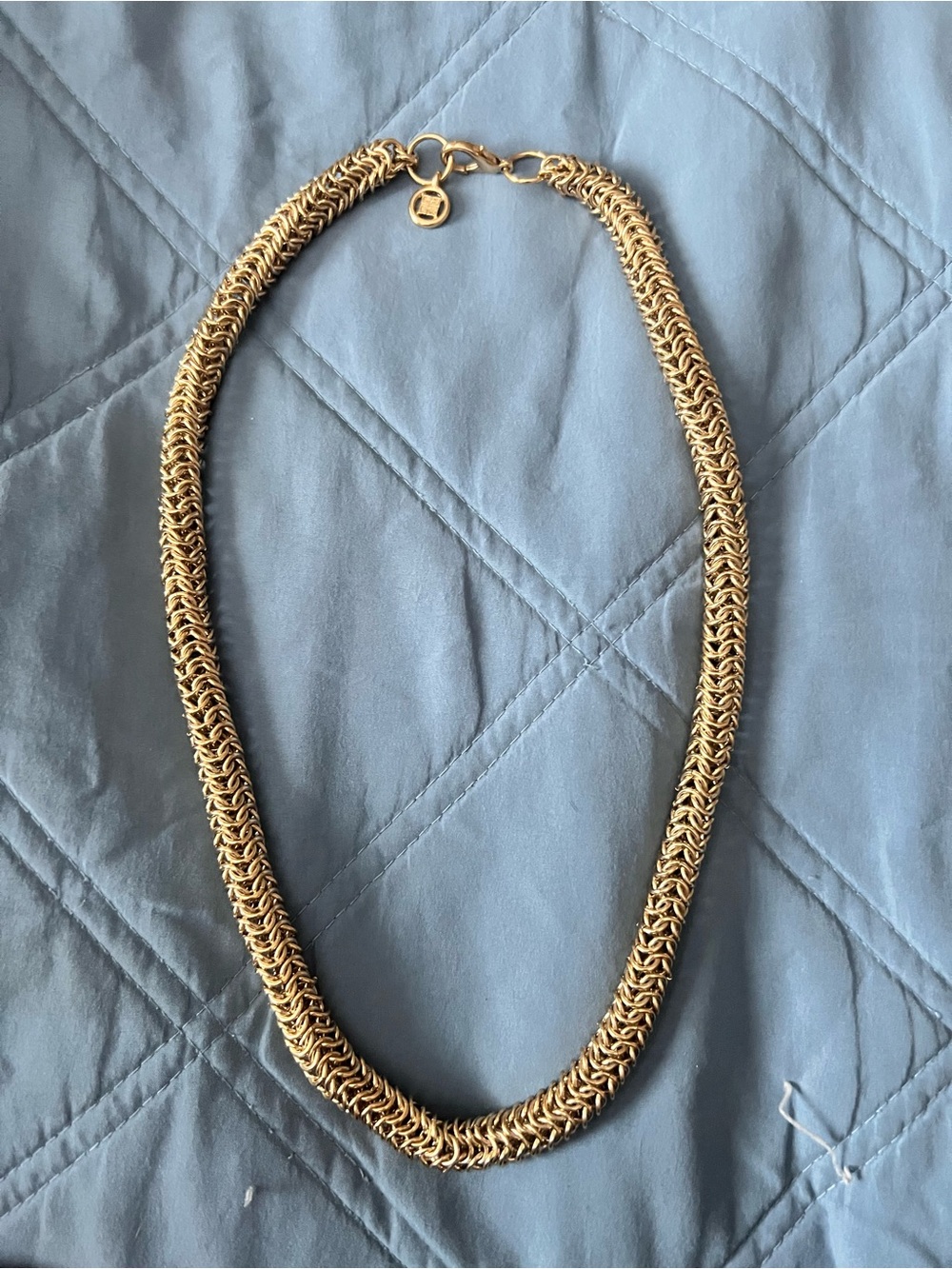 Givenchy Vintage Gold Braided Rope Chain Necklace - Women Jewelry